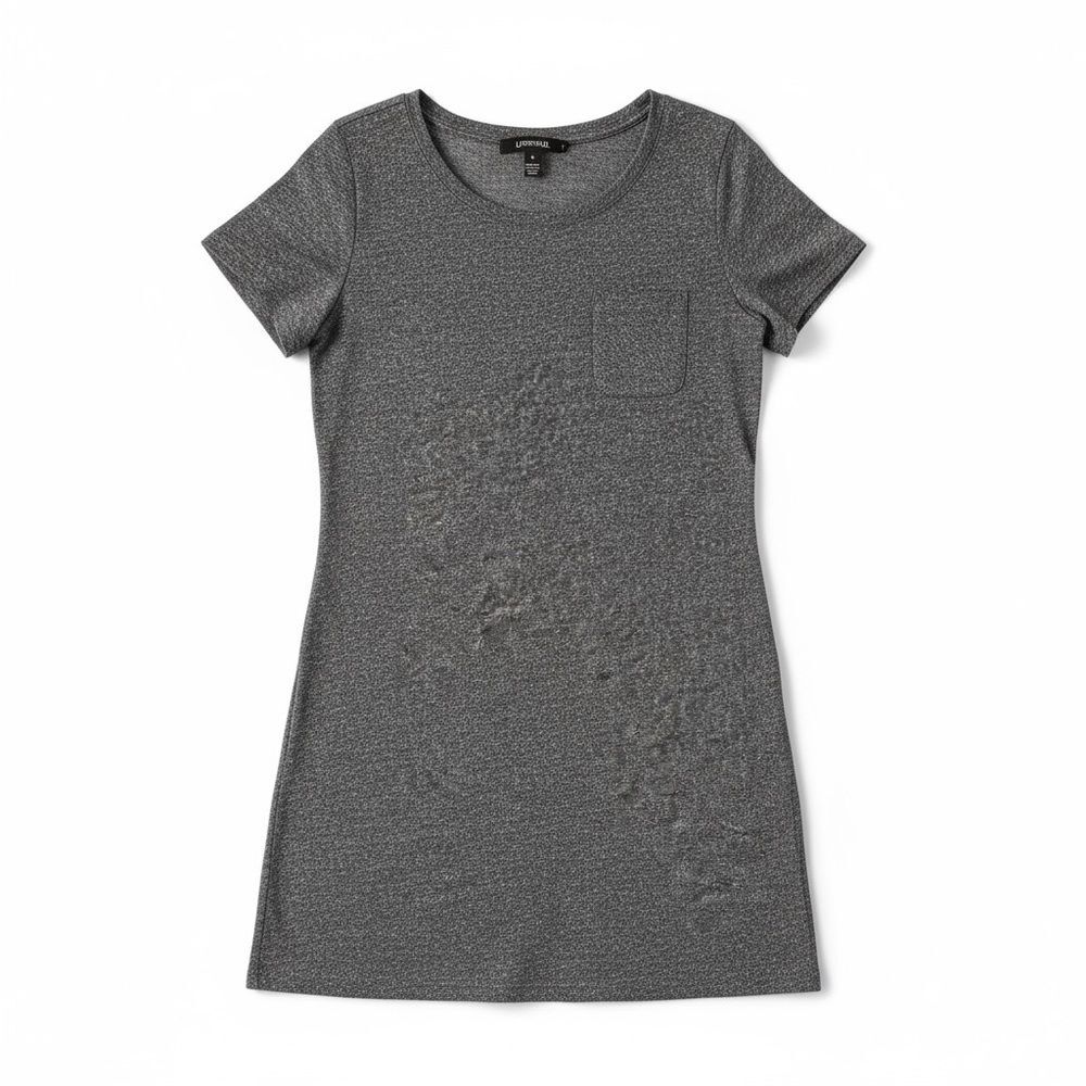 Duluth Trading Gray Short Sleeve Pocket T-Shirt Dress Women’s Size Medium